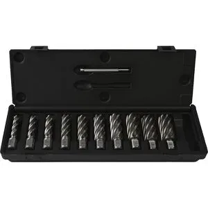WELDON Kernbohrer-Set HSS-Co 5%, aus Schnellarbeitsstahl, 11 Teile, 55 mm Projahn