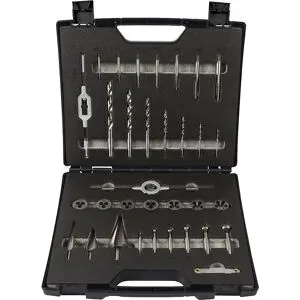 Metallbearbeitungs-Set HSS-G, in Kunststoffkoffer, 33 Teile Projahn