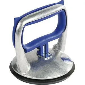 Saugheber VERIBOR®, 1-Kopf-Alu-Körper zur Einhandbedienung, Tragfähigkeit 30 kg, Scheiben-Ø 120 mm Bohle