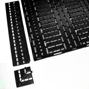 Randleiste, LxB 125 x 600 mm, VE 10 Stück, schwarz COBA