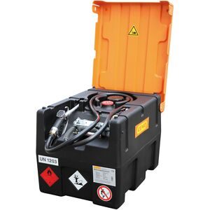 Mobile Tankstelle CEMO KS-Mobil EASY, mit Handpumpe und Klappdeckel, 120 l Benzintank, Polyethylen, ATEX, B 800 x T 600  H 470 mm
