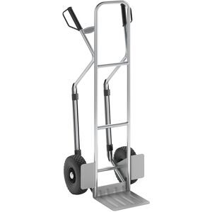 Sackkarre aus Aluminium, Modell XL: große Schaufel und Gleitkufen, mit fester Schaufel eurokraft pro