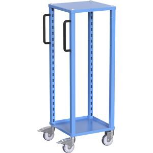 Euro-Transportwagen CustomLine, für Behälter-LxB 400 x 300 mm, ohne Kästen, blau eurokraft pro