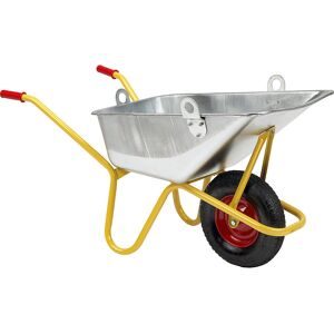 Beton-Schubkarre BC 1100, Luftreifen mit Hebeösen, LxB 1310 x 605 mm Ravendo