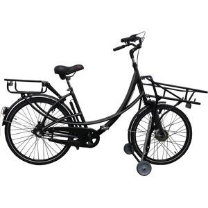 kaiserkraft Transportfahrrad B01, mit Rücktrittbremse, schwarz, 3-Gang-Schaltung
