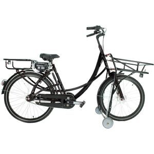 kaiserkraft Transportfahrrad B01 eDrive, mit Rücktrittbremse, schwarz, 5-Gang-Schaltung