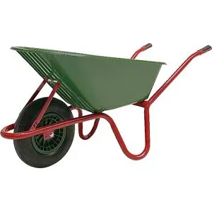 kaiserkraft Kompaktkarre, mit Kunststoff-Mulde, grün, LxB 1600 x 580 mm, 100 l