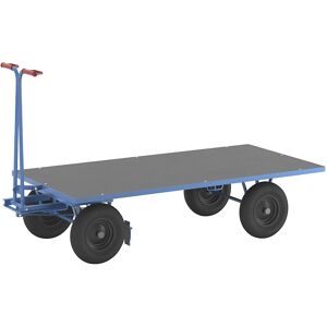 Handpritschenwagen, Tragfähigkeit 1000 kg, Ladefläche 2000 x 1000 mm, Luftreifen eurokraft pro