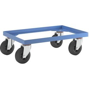 Fahrgestell aus Stahl, mit Vollgummireifen, Tragfähigkeit 250 kg, Ladefläche 610 x 410 mm eurokraft pro