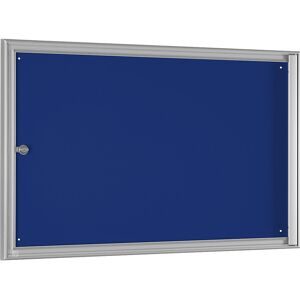 kaiserkraft Schaukasten BASIC, für 3 x DIN A4, enzianblau