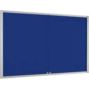 kaiserkraft Schaukasten BASIC, für 21 x DIN A4, enzianblau