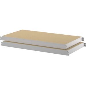 kaiserkraft Spanplattenboden, Fachlast 450 kg, VE 2 Stk, für Regalaußentiefe 500 mm