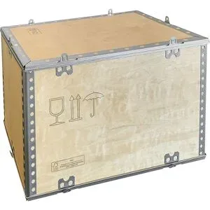 Holzfaltkiste Standard, ohne Kufen, Außen-LxBxH 600 x 400 x 400 mm ratioform