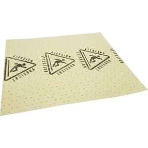 kaiserkraft BASIC Bindevlies, Tücher mit Warndruck, für Chemikalien, 500 x 400 mm, VE 20 Stk, ab 3 VE