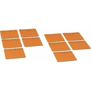 Haftnotizen, magnetisch, LxB 100 x 100 mm, VE 10 Stk, orange SMIT VISUAL