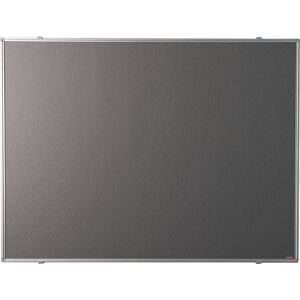Pinnwand, eloxierter Alu-Rahmen, Stoffbezug, grau, BxH 1200 x 900 mm eurokraft basic