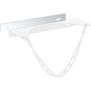 Gitterwand-Befestigungsblech, für Gasflaschen-Wandhalterung für Flaschen-Ø max. 140 mm, für 1 Flasche, ab 5 Stk eurokraft basic