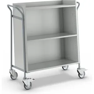kaiserkraft Bürowagen, für Ordner, Tragfähigkeit 150 kg, LxBxH 950 x 455 x 1015 mm