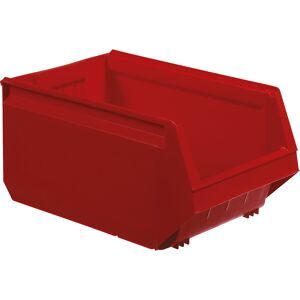 kaiserkraft Sichtlagerkasten aus Polypropylen, LxBxH 500 x 310 x 250 mm, VE 8 Stück, rot