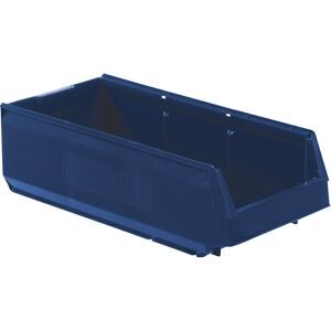 kaiserkraft Sichtlagerkasten aus Polypropylen, LxBxH 500 x 230 x 150 mm, VE 15 Stück, blau