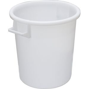 Rundtonne, Volumen 50 l, ab 10 Stk, weiß eurokraft basic