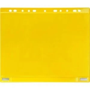 Magnetische Sichttasche mit Abheftrand, magnetisch, DIN A4, VE 5 Stk, gelb Tarifold