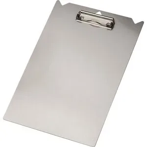 Klemmbrett aus Aluminium, mit Aufhängeloch, für DIN A4, LxB 350 x 240 mm Tarifold