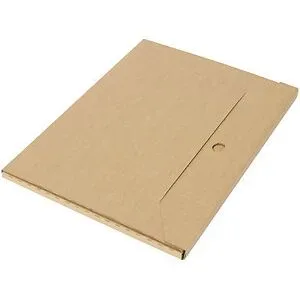 Flach-/Kalender-Pack, 1-wellig, Innen-LxBxH 460 x 360 x 10 mm, braun, ab 200 Stk ratioform