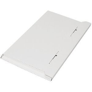 Flach-/Kalender-Pack, 1-wellig, Innen-LxBxH 495 x 325 x 10 mm, weiß, ab 100 Stk ratioform