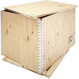 Holzfaltkiste, ohne Kufen, Außen-LxBxH 595 x 395 x 435 mm, ab 5 Stk ratioform economy