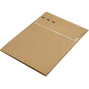 Faltentasche, Kraftpapier, retourengeeignet, LxB 300 x 200 mm, VE 100 Stk, ab 10 VE ratioform flow