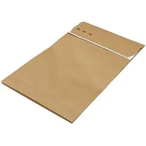 Faltentasche, Kraftpapier, retourengeeignet, LxB 430 x 250 mm, VE 100 Stk, ab 5 VE ratioform flow