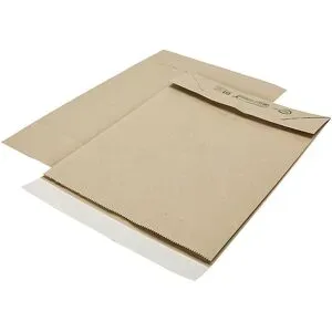 Faltentasche, aus Graspapier, LxB 430 x 300 mm, VE 200 Stk, ab 10 VE ratioform terra