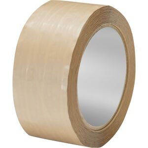 PVC-Packband Das Beste, 55 µm, fadenverstärkt, VE 6 Rollen, braun, Bandbreite 50 mm ratioform
