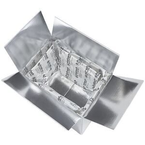 kaiserkraft Thermobox-Set, für 24-h-Kühlversand, Innenmaße 300 x 200 x 200 mm, 4 Kühlkissen, ab 20 Stk