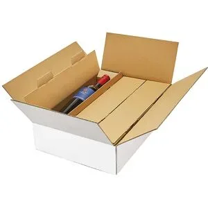 Weinflaschenkarton, weiß, für 3 Flaschen, ab 8 Stk ratioform
