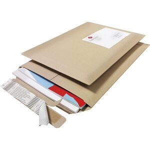 Versandtaschen Printstar, braun, Innen-LxB 370 x 285 mm, Palette mit VE 2800 Stk ratioform