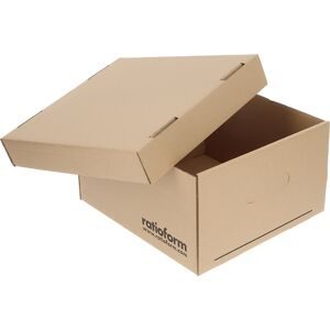 Allroundbox, braun, Innenmaße 470 x 318 x 232 mm, ab 50 Stk ratioform