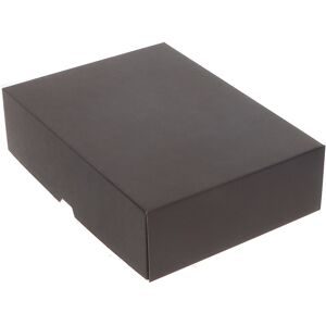 Stülpdeckelkarton, schwarz, Innenmaße 301 x 213 x 80 mm, ab 120 Stk ratioform