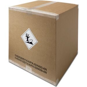 Gefahrgutkarton, braun, Innenmaße 125 x 125 x 190 mm, VE 5 Stk, ab 30 VE ratioform economy
