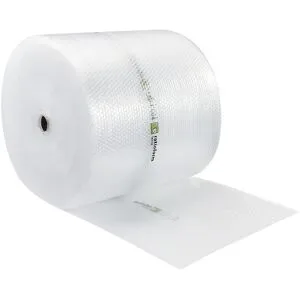 Luftpolsterfolie aus Zuckerrohr, 2-lagig, 60 µm, Rollenbreite 500 mm, Länge 100 m, ab 10 Stk ratioform terra