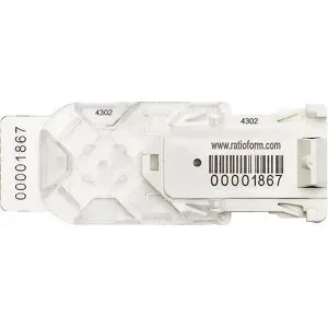 Umreifungssiegel Cross, 84 x 45 x 14 mm, Kunststoff, ab 40 Stk ratioform