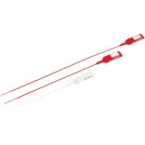 Durchziehplombe, PP, VE 10 Stk, 435 mm, rot, ab 50 VE ratioform