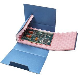 kaiserkraft ESD-Schaumverpackung antistatisch, Schaumstärke 20 mm, Innen-LxBxH 280 x 140 x 100 mm, ab 20 Stk