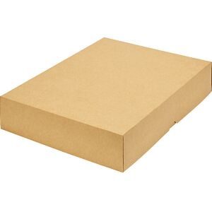 Stülpdeckelkarton, zweiteilig, Innenmaße 435 x 315 x 80 mm, A3, braun, ab 20 Stk ratioform terra