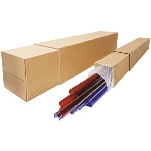 Teleskopverpackung, 2-teilig, höhenverstellbar, LxBxH 200 x 190 x 1700 mm, 2-wellig, ab 25 Stk ratioform