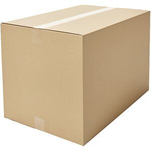 Wellpapp-Faltkarton, Länge 450 - 499 mm, LxBxH 450 x 300 x 100 mm, 1-wellig, VE 10 Stk, ab 2 VE ratioform economy