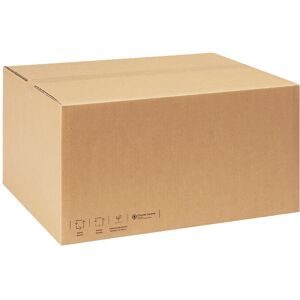 Wellpapp-Faltkarton, CO?-neutral, LxBxH 500 x 400 x 250 mm, 2-wellig, ab 40 Stk ratioform terra