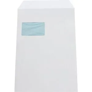 Briefumschlag für DIN A4, Format DIN C4, mit Fenster, fadenverstärkt, VE 100 Stk, ab 5 VE ratioform