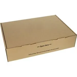 Klappbox mit Sicherheitsverschluss, braun, VE 20 Stk, Innen-LxBxH 430 x 310 x 100 mm ratioform terra